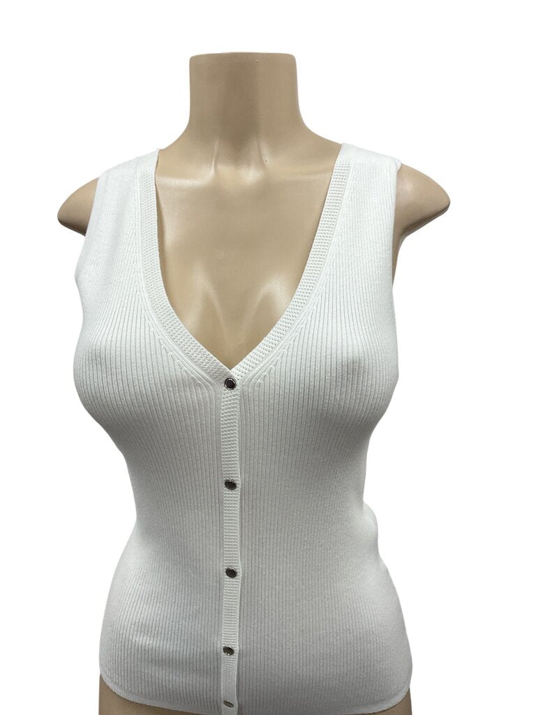 MOW white tank sweater vest