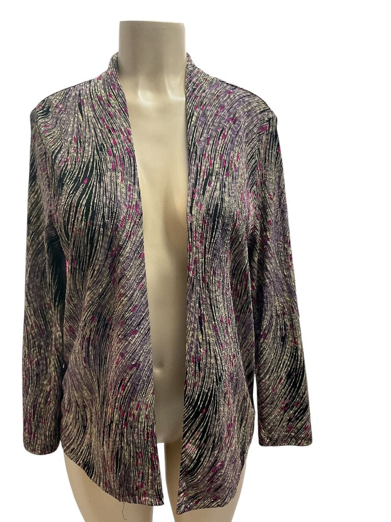 JM (P/L) Collections Purple Swirl Cardigan