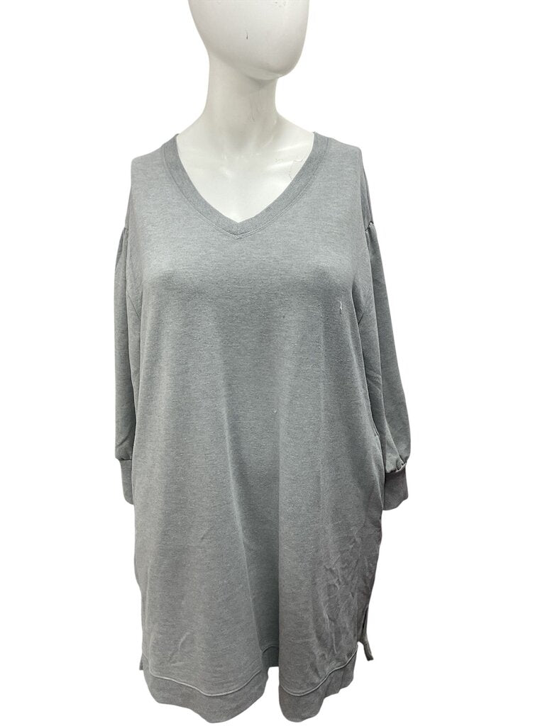 Terra (0X) Grey L/S Comfy Dress
