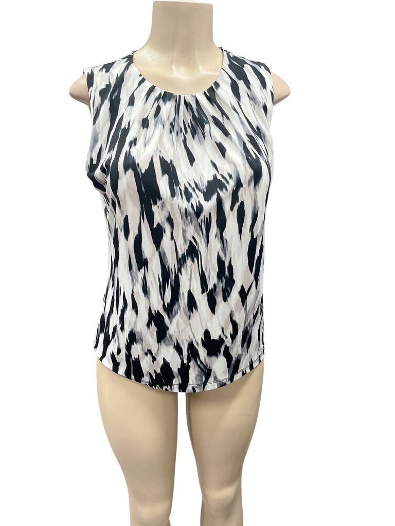 Calvin Klein (Med) White/Black Blouse **
