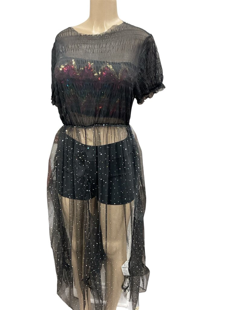 Black (XL) Lace Overlay