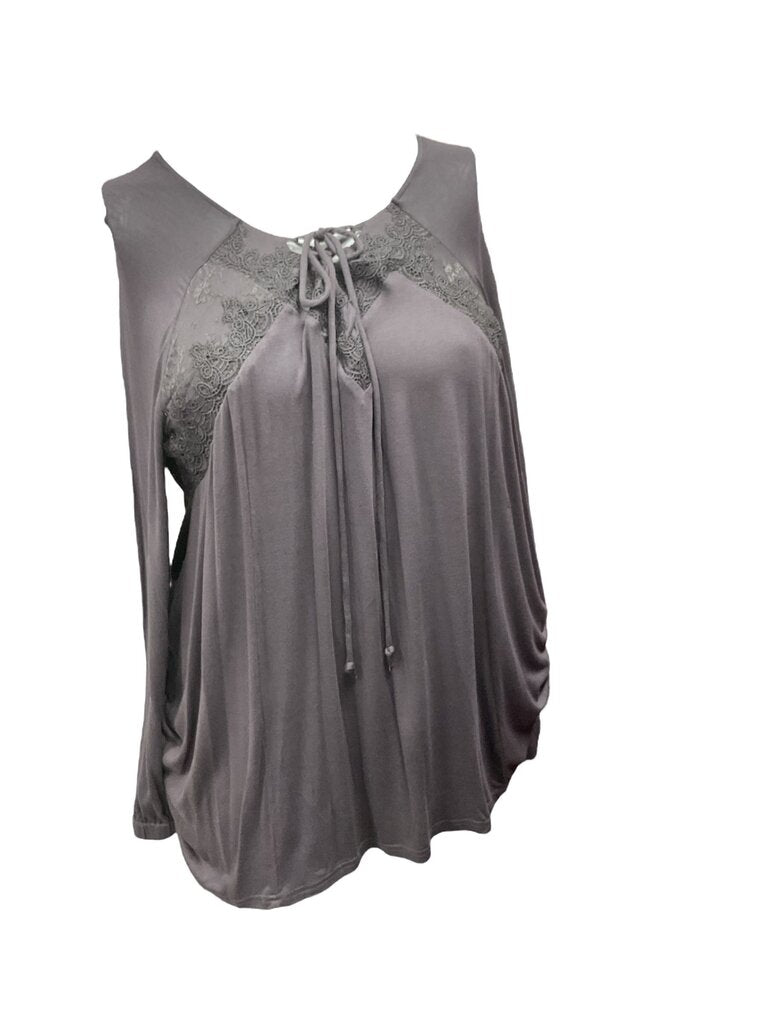 A & I (1X) Brown Oversized Blouse