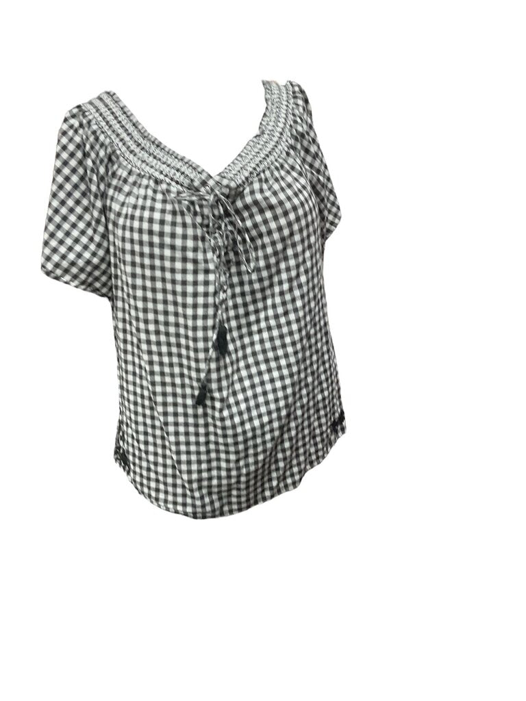 Charlotte (3x) Russe Black/White Plaid Blouse