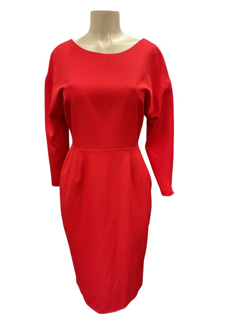 ASOS (10) Red Peplum Sleeve Dress*