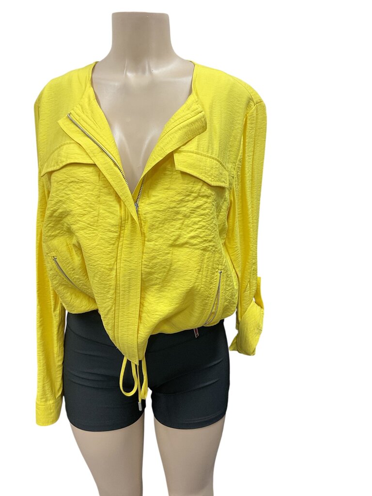 DKNY (Med) Yellow Zippered Jacket