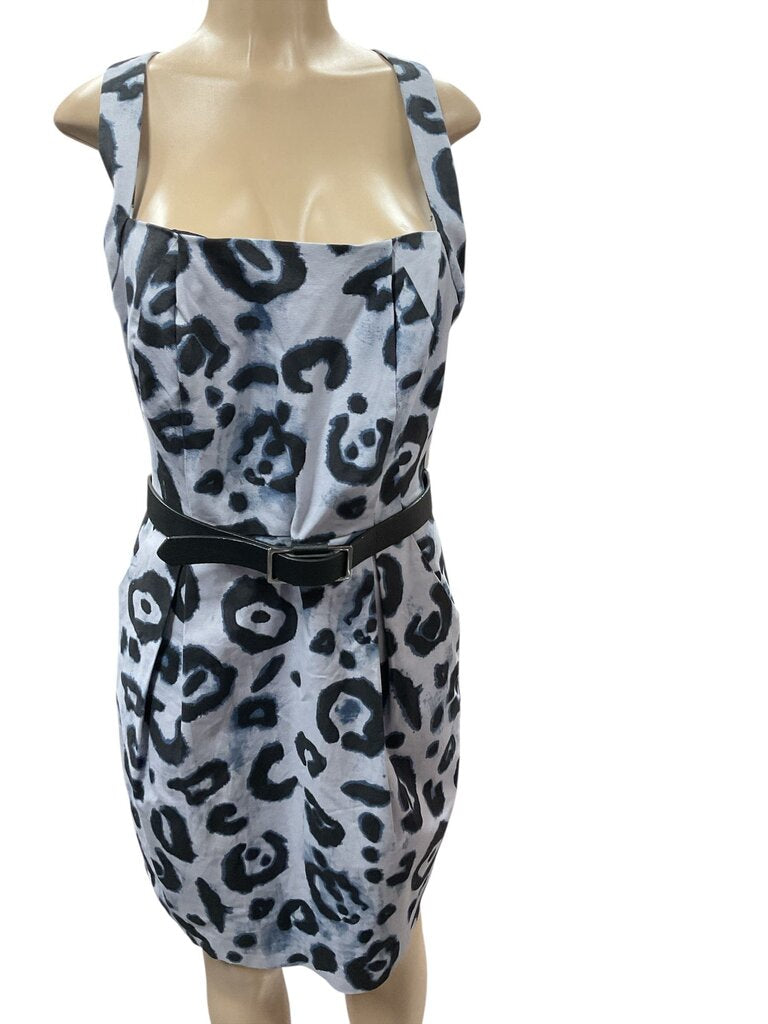 Vince (14) Camuto Blue Printed Strappy Dress