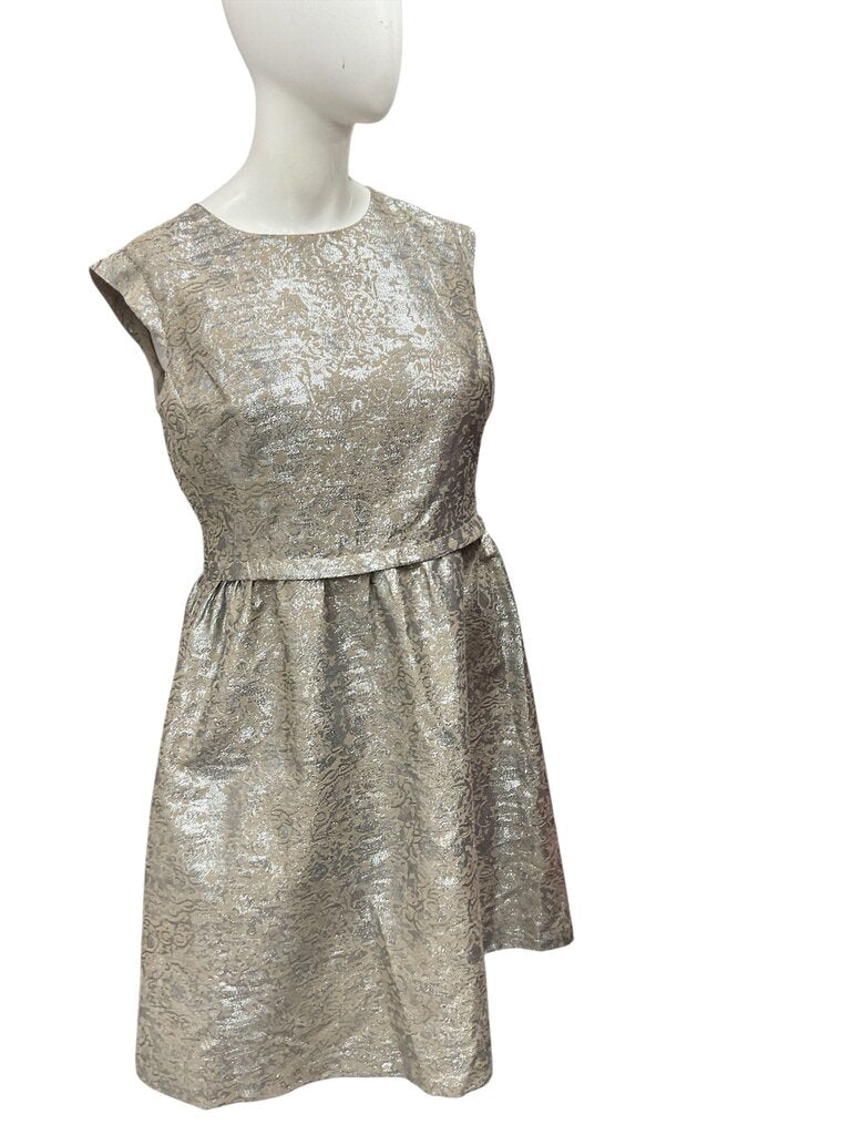 Jones (16) New York Gold Printed Sleeveless Dress