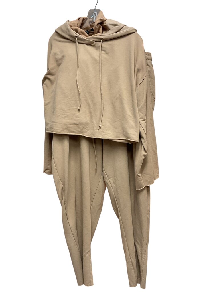 Eloquii (22/24) Two Piece Tan L/S Jogger Suit