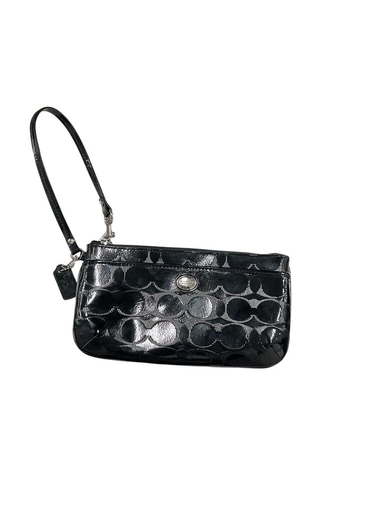 Coach Black Patent Leather Wrislet