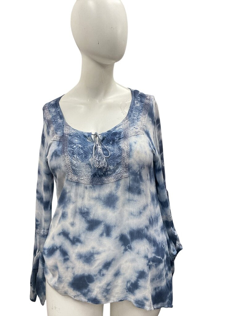 Raya sun Blue tie dye tunic top