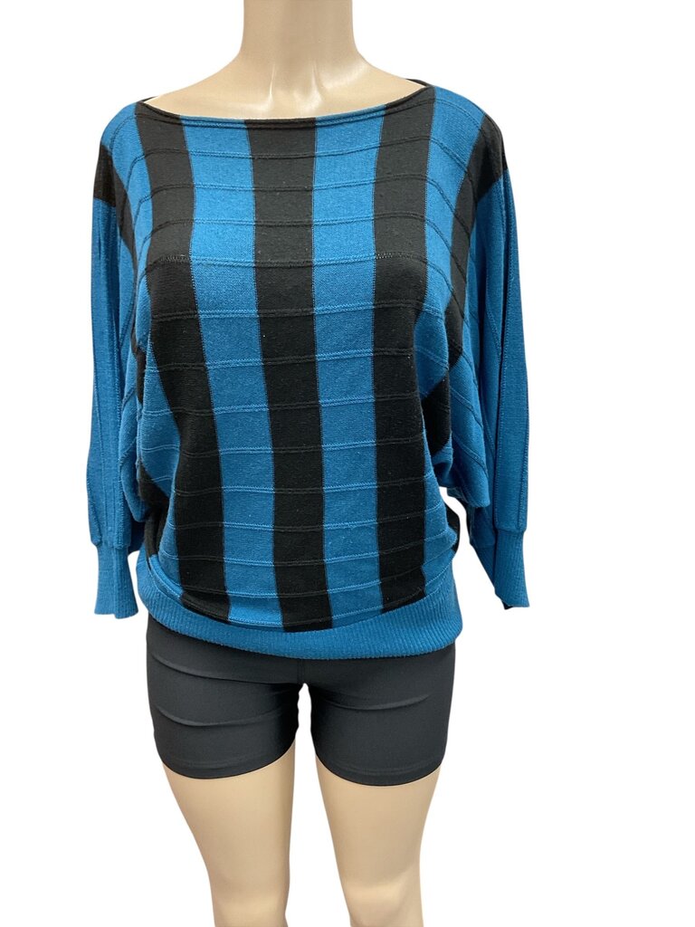 Carducci Blue and black striped sweater
