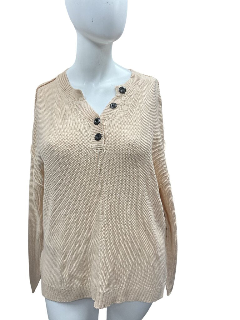 Lillusory (Large) Tan Waffle Sweater