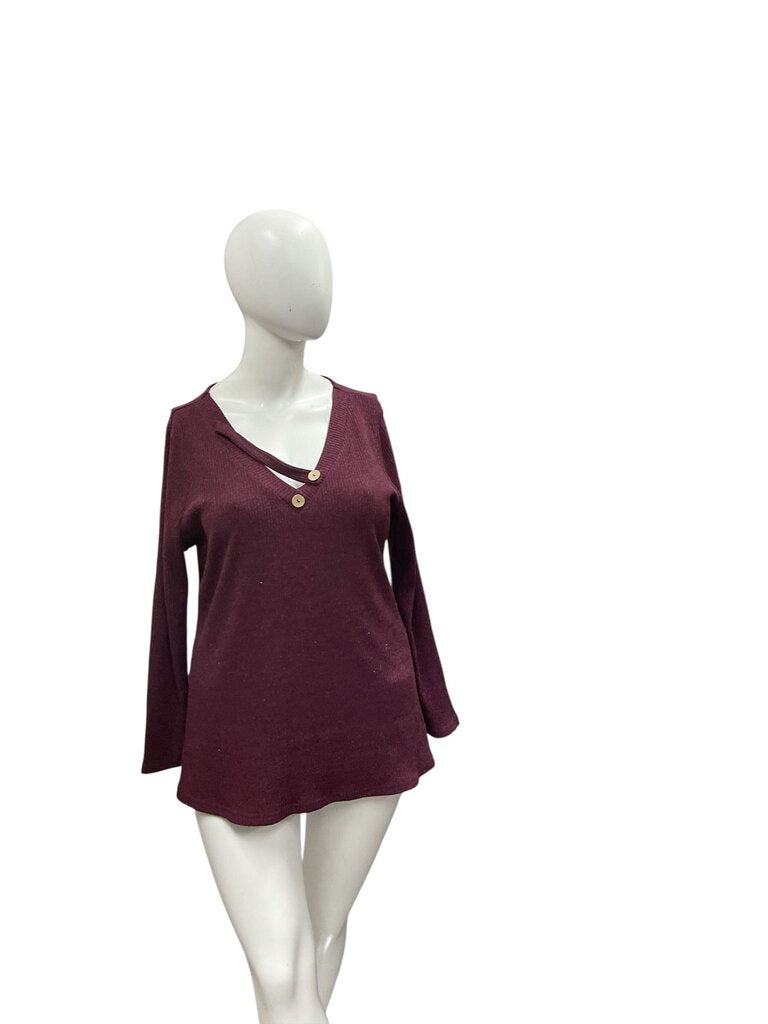 Bloomchic (14/16) Burgundy Sweater