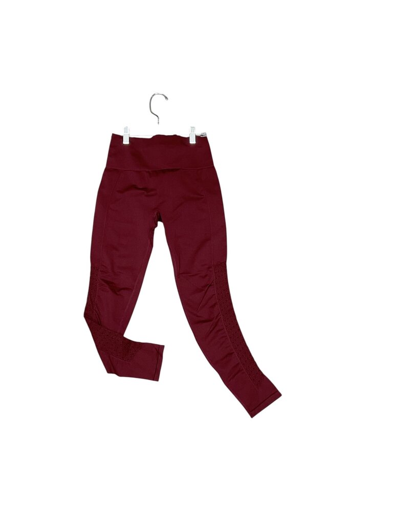 Burgundy (Small) Athletic Leggings