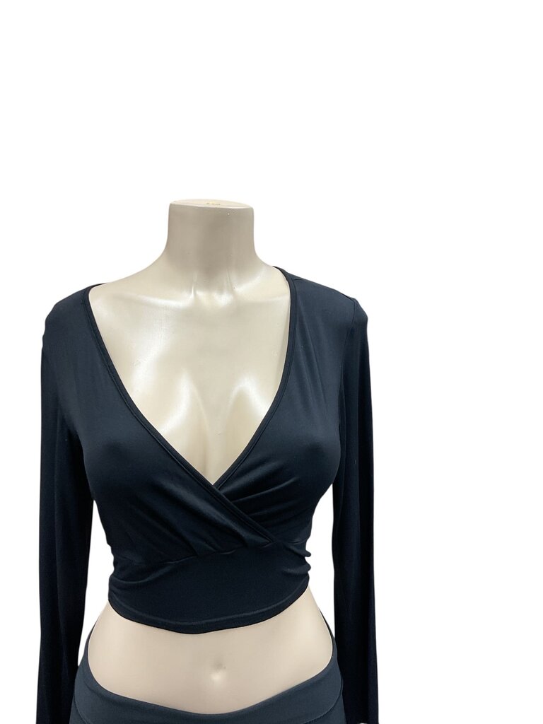 Black (Small) Wrap L/S Blouse