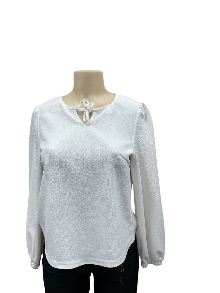 H and M (Small) White L/S Blouse