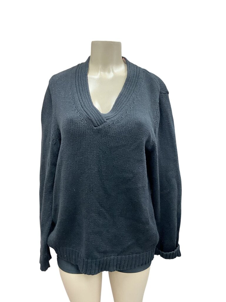 Jones (XL) New York Black D V Neck Sweater