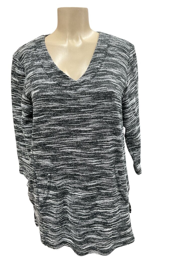 Liz (XL) Claiborne Weekend Black/White Sweater