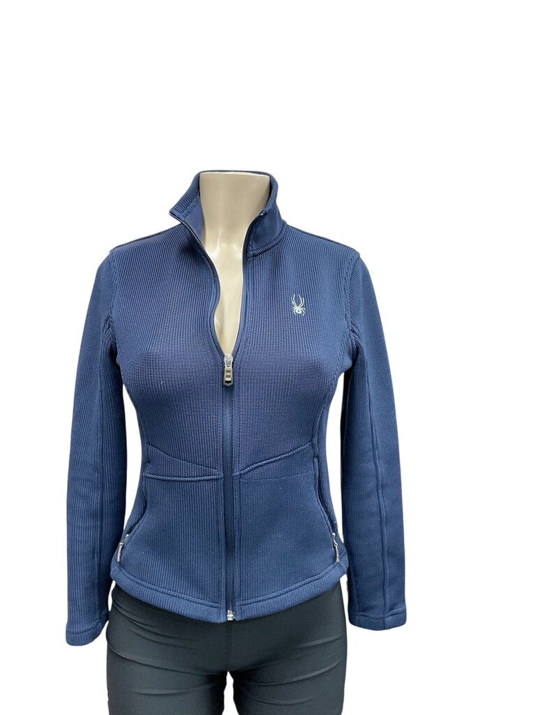 Spyder (Small) Blue Fitted Zippered Jacket