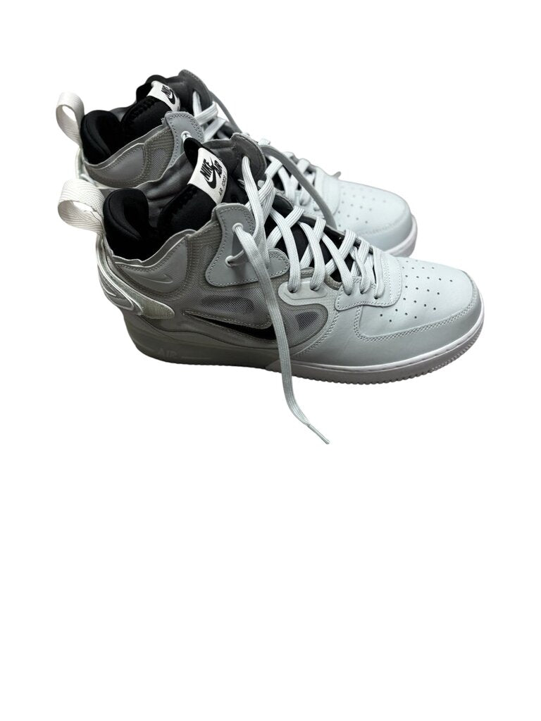 Nike Air (11) Mid Grey and White Sneakers