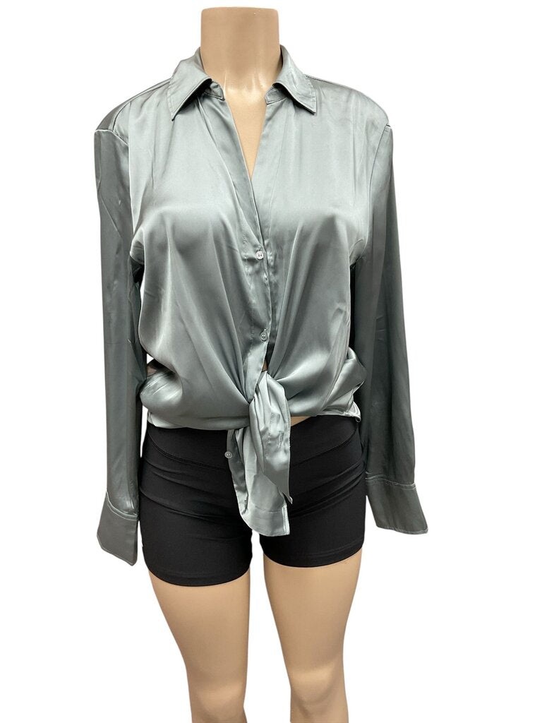 H & M (Med) Satin Blouse