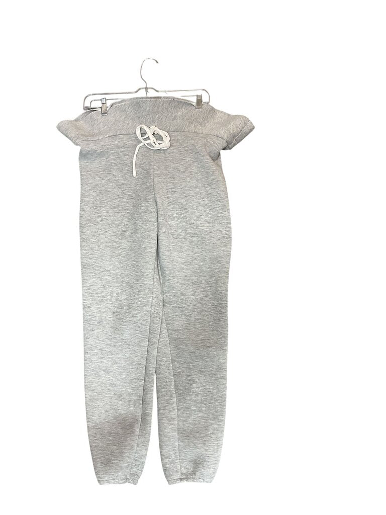 KTOO (Small) Grey Wide Top Puffer Sweats