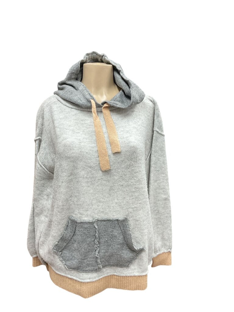 Neely (Large) Grey Hooded Sweater