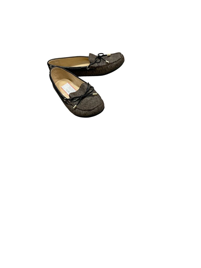 Michael (9) Kors Brown Monogrammed Flat
