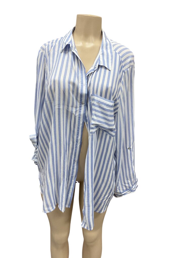 Grande (1X) and Greene Blue/White L/S Shirt