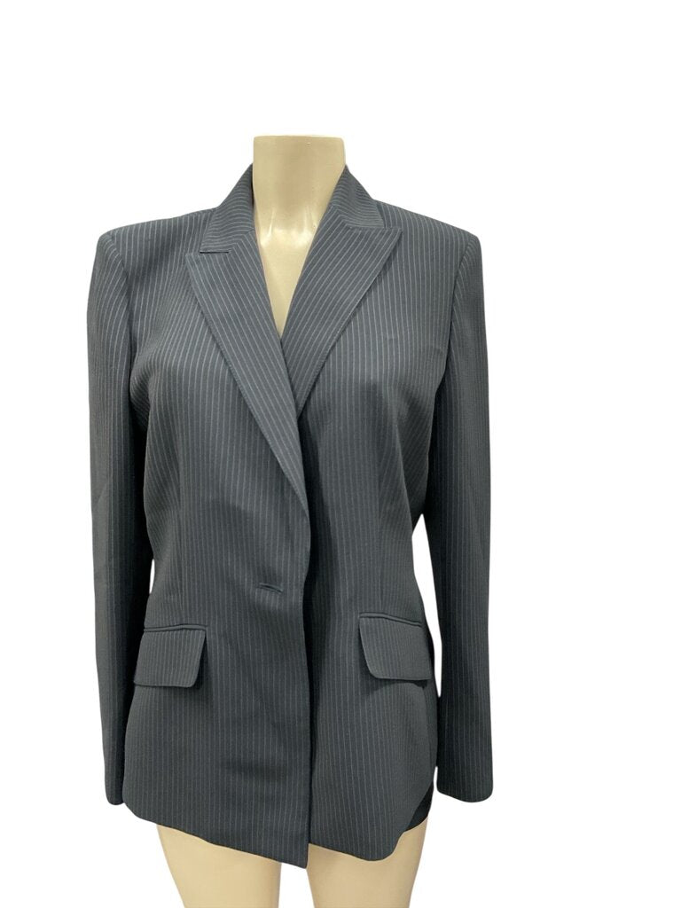 Kasper (14) Black/Gold Stripe Blazer