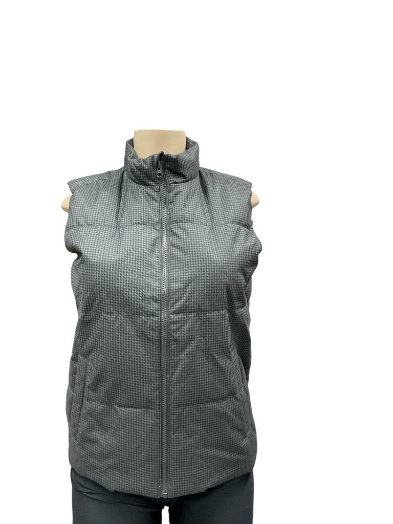 Old (Large) Navy Grey Speckled Puffer Vest