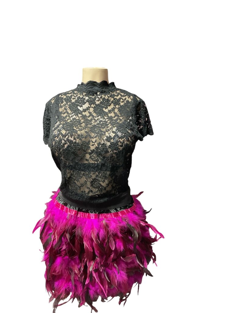Ambiance (3x) Black Sheer Lace Bodysuit