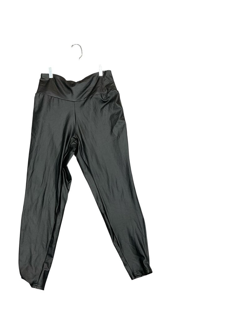 Curve (0xl) Black Faux Leggings