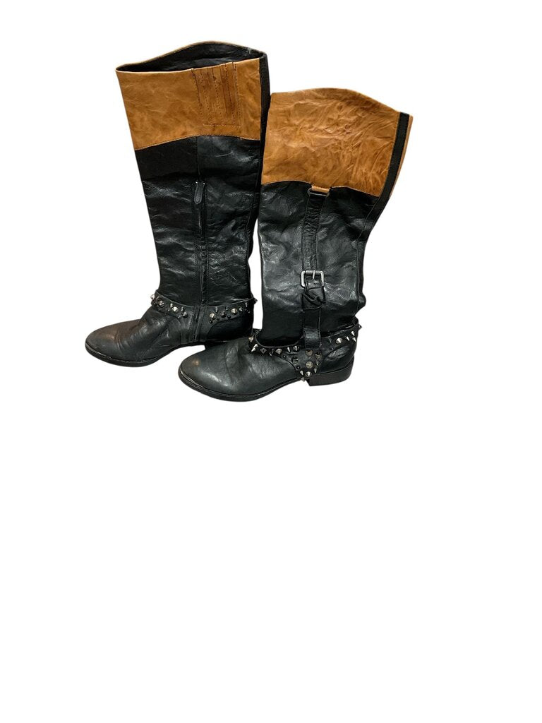 Sam (6.5) Edleman Black Boots w/Studs