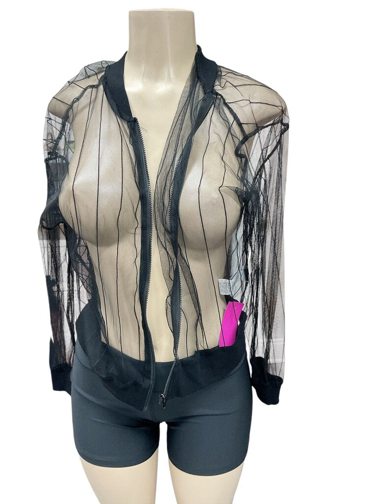 Sheer (Small) Black Sheer L/S Jacket
