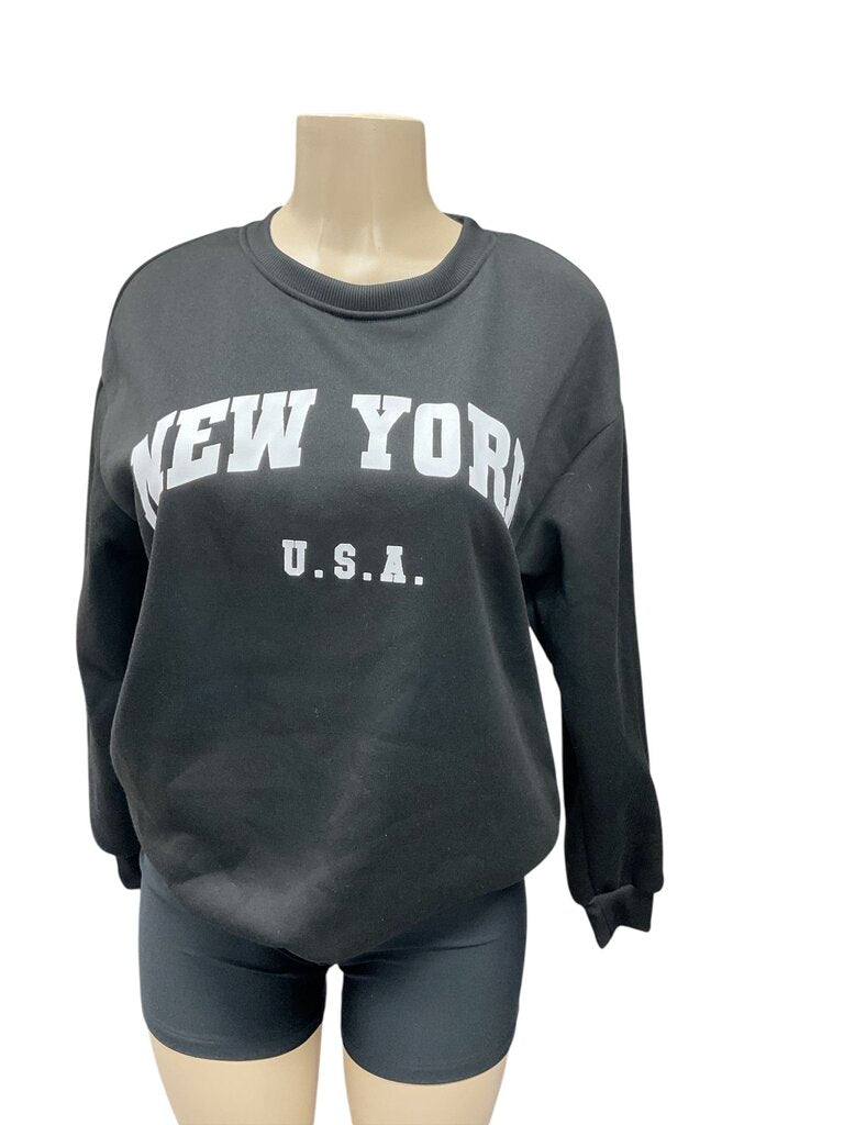 NYC (Med) Black Sweatshirt
