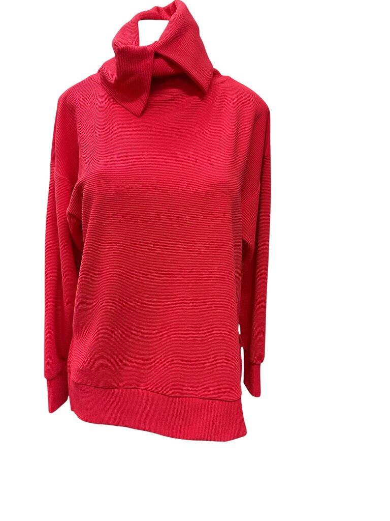 Ideology (Med) Red Cowl Neck Sweater