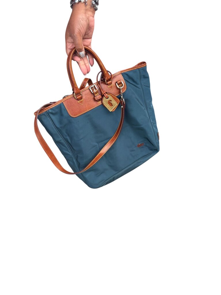 Dooney and Bourke Blue Canvas Tote