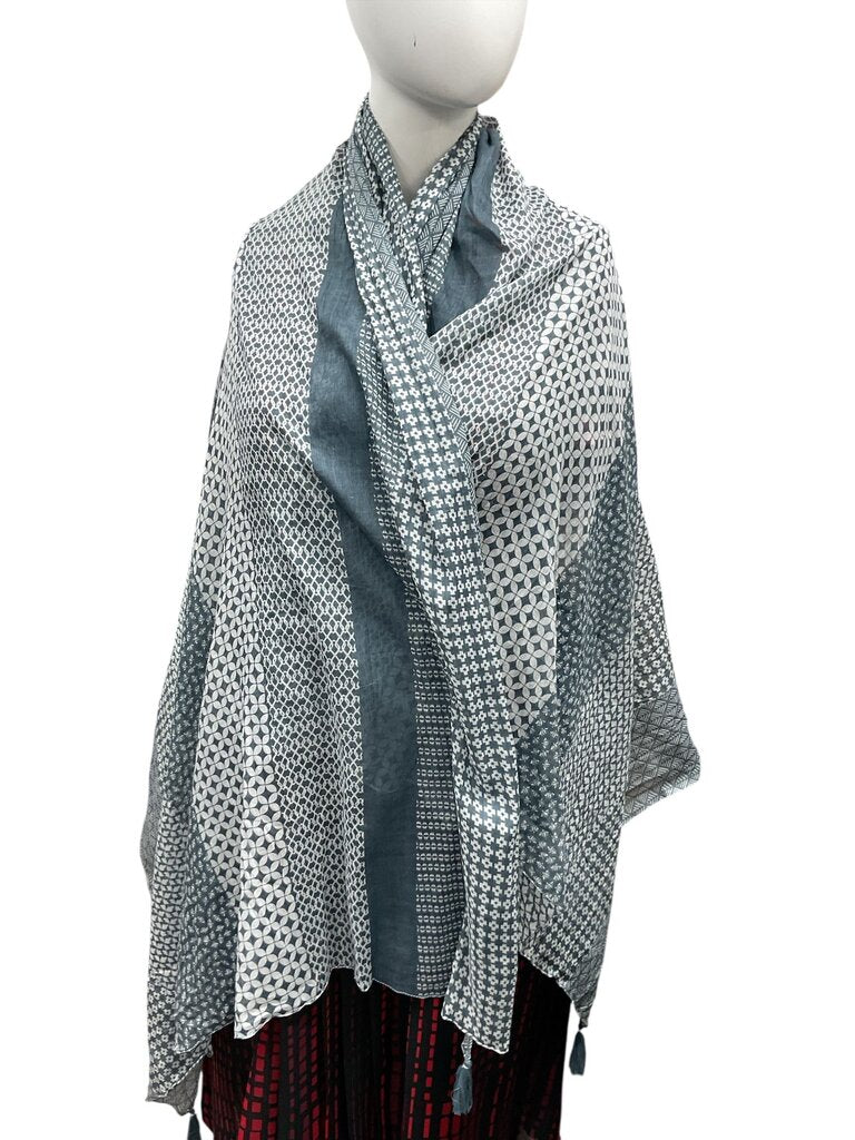 Scarf Blue/White Long Scarf