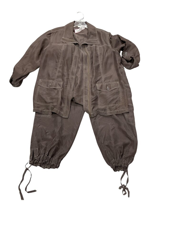Zenergy (2) by Chicos Brown Light Jacket Set