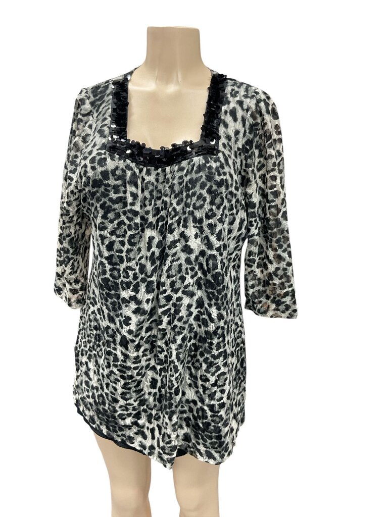Fashion (xl) Bug Black/White Blouse