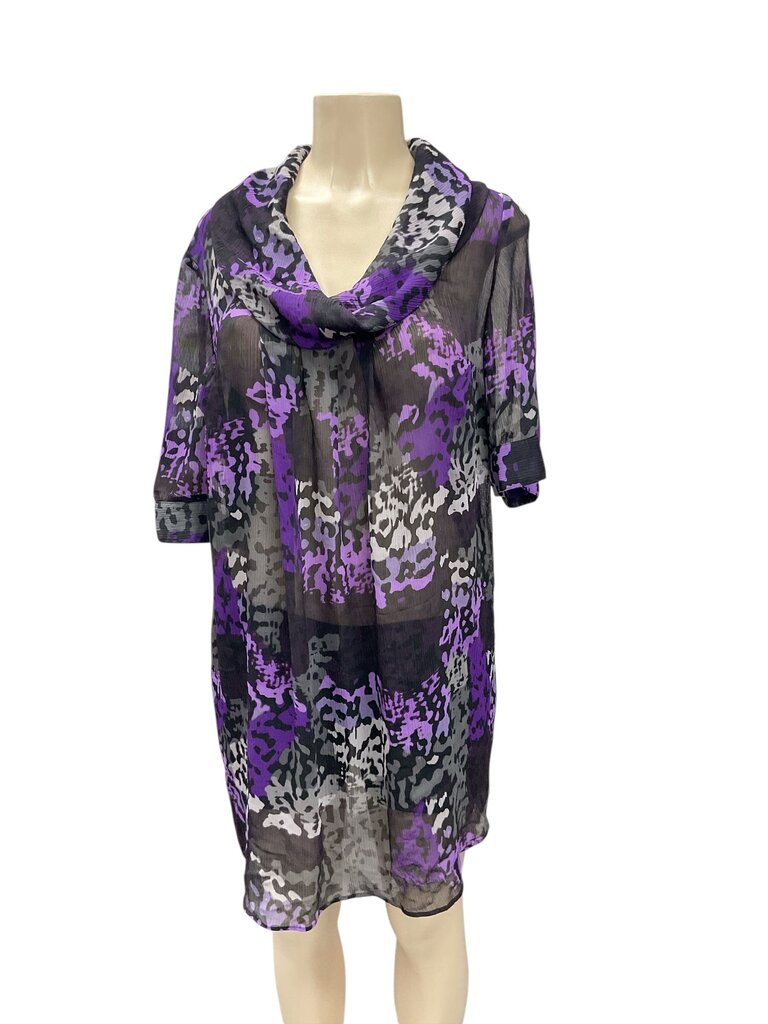 Lane (14/16) Bryant Purple Sheer Mini Dress