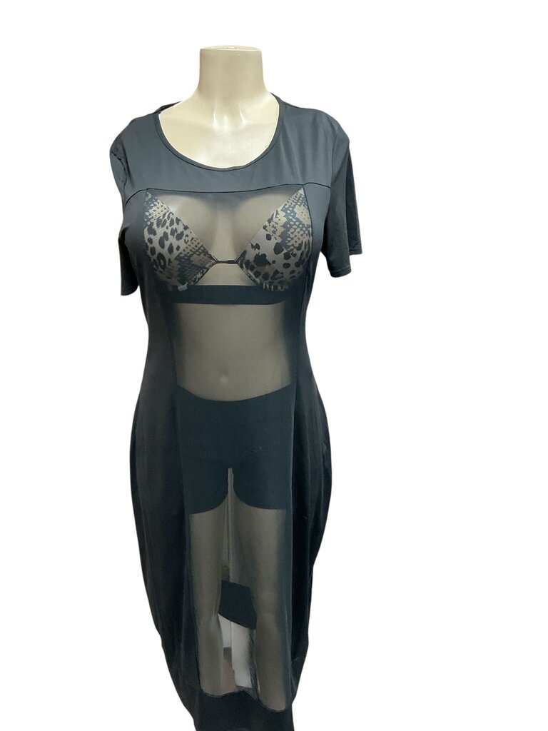 Zeagoo (XL) Black Sheer Bodice Dress