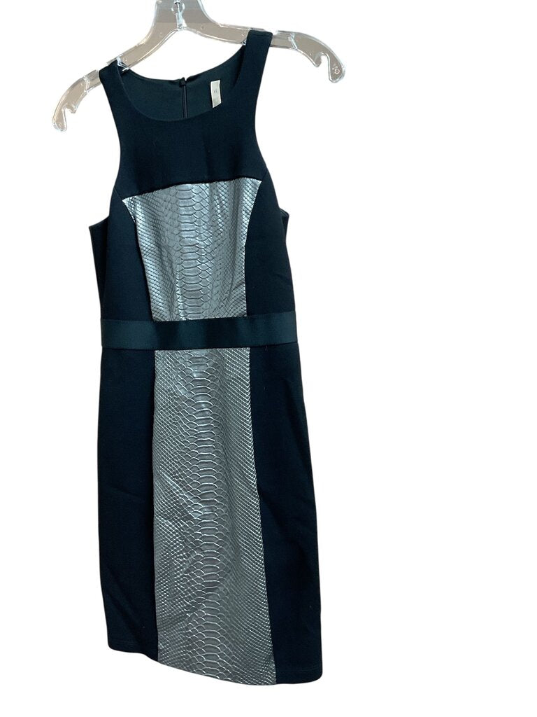 Bailey44 black and metallic gray tank dress