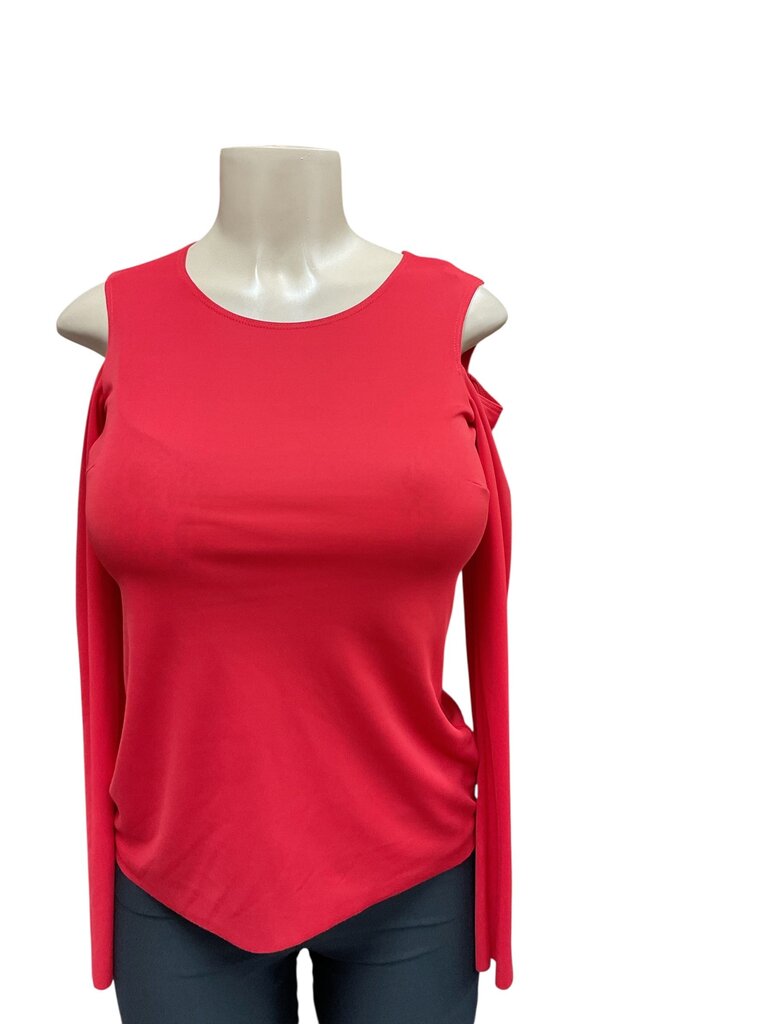 Bailey 44 red mesh off the shoulder top