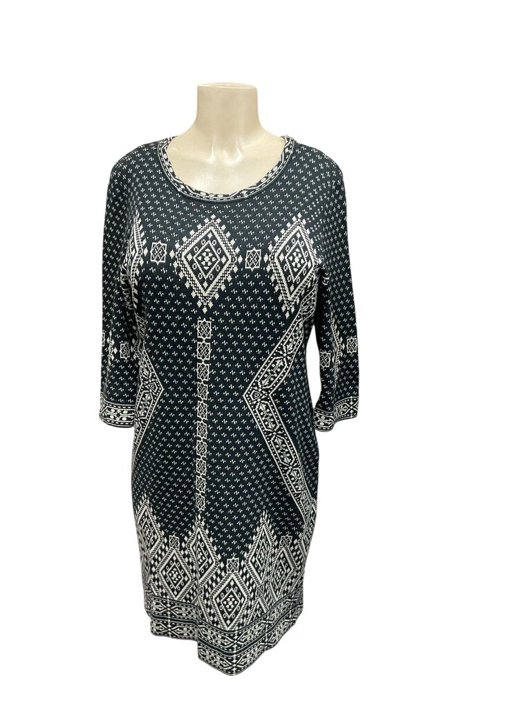 Indication (XL) Black Sweater Dress Midi