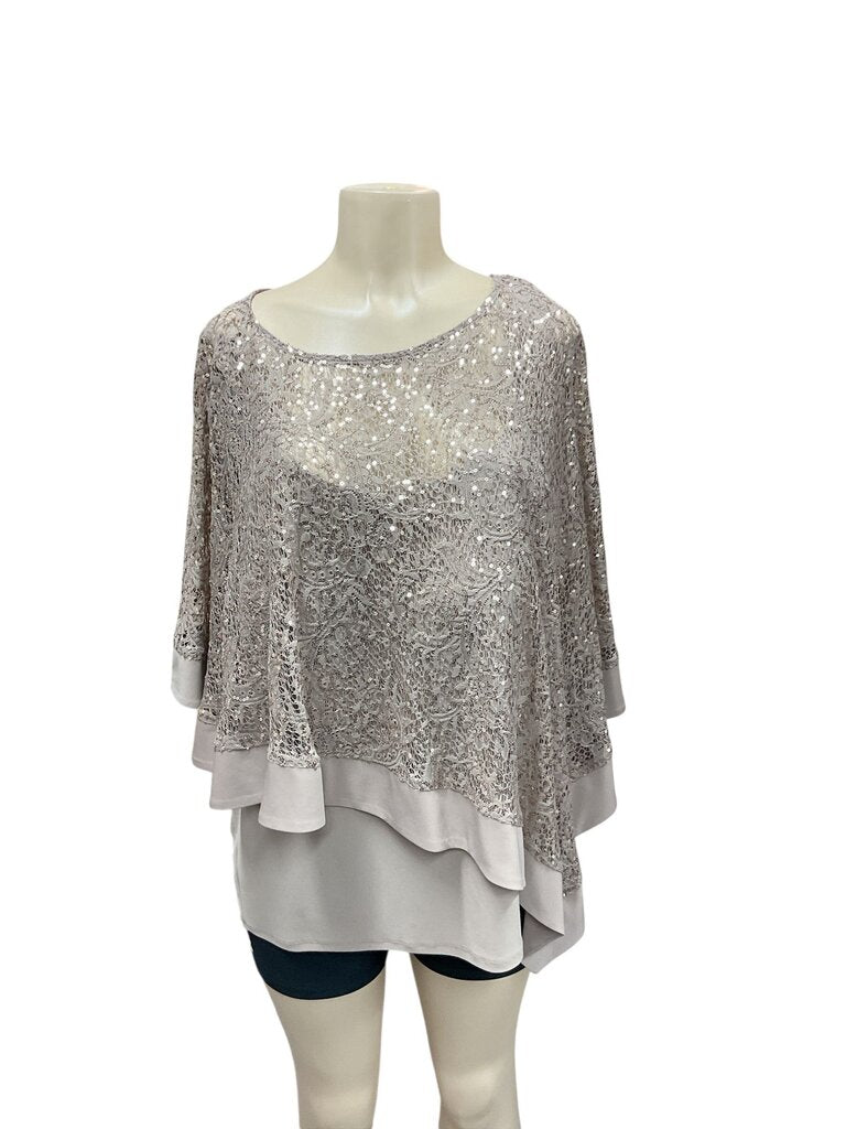 R (18W) Richards Gold Sequin Dressy Blouse