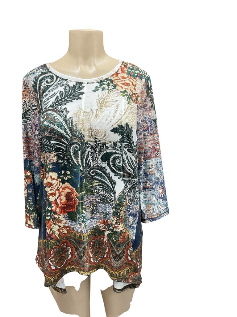 Chicos Zenergy (1) Printed L/S Tee
