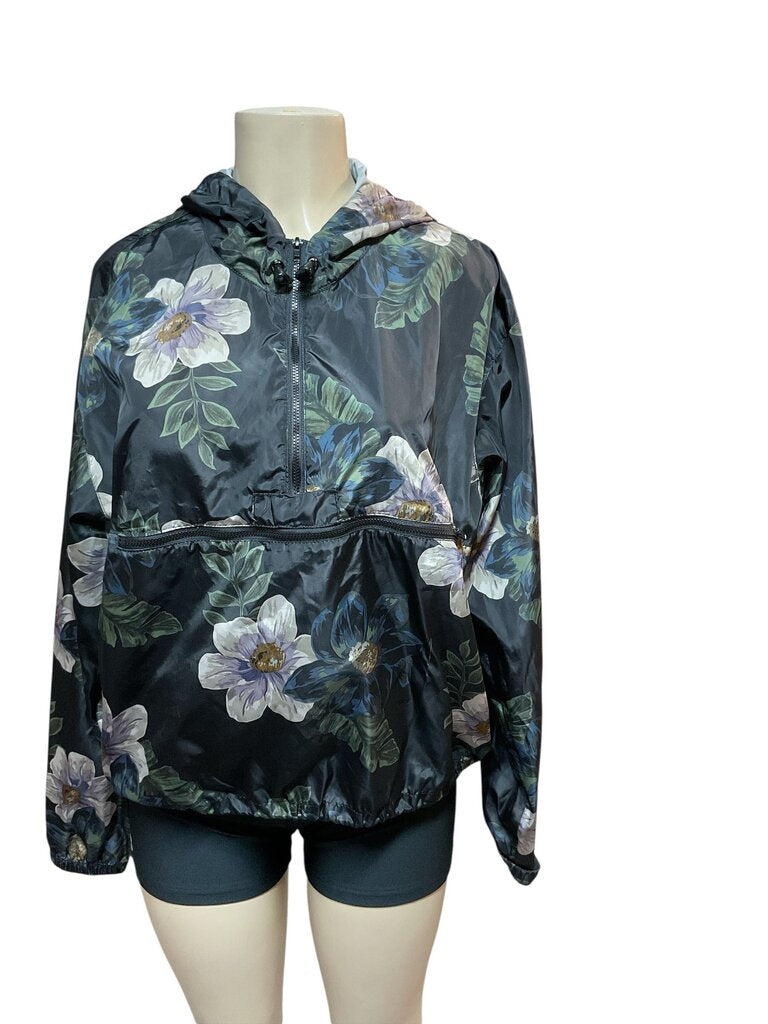 Thread & Supply Black Windbreaker Florals (Large)