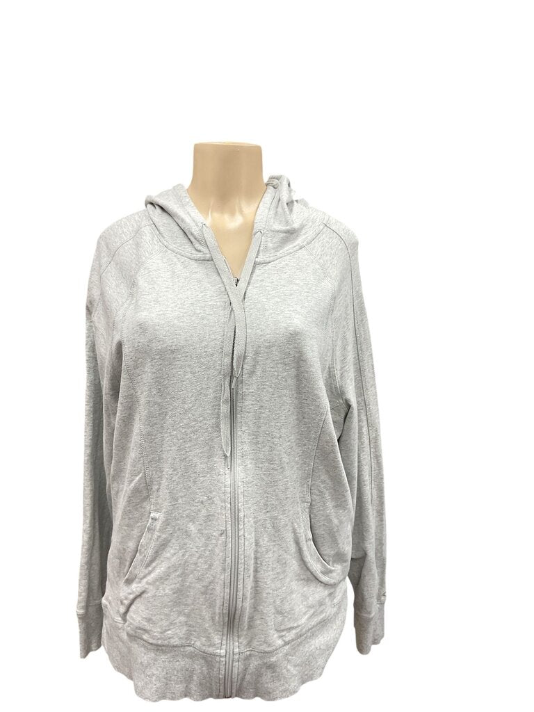 Champion gray zip up hoodie